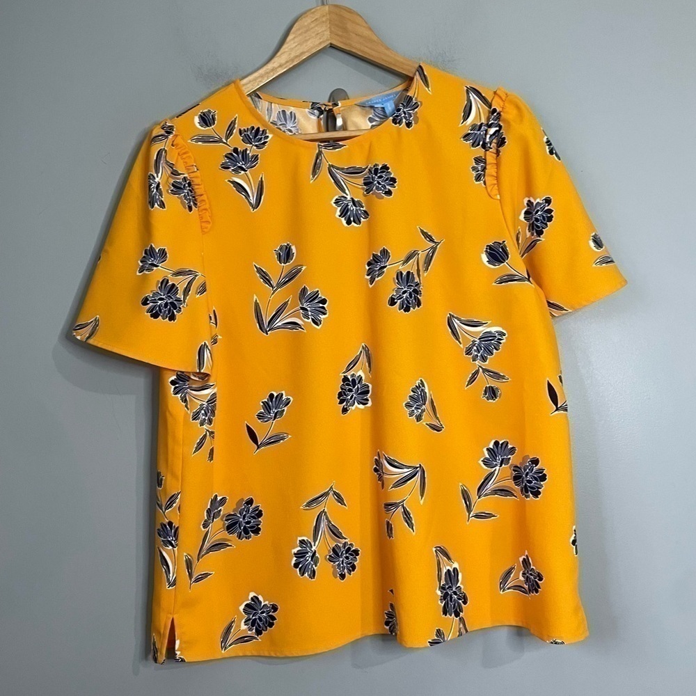 Draper James Marigold Top Fall Collection size 12